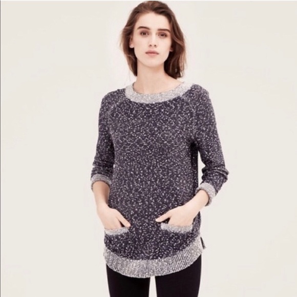 Lou & Grey Marled Knit Sweater With Pockets - Picture 2 of 3